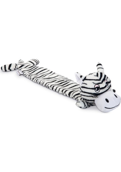 Köpek Oyuncağı, Sesli, Zebra, Peluş, Siyah/beyaz, 53x10x5cm