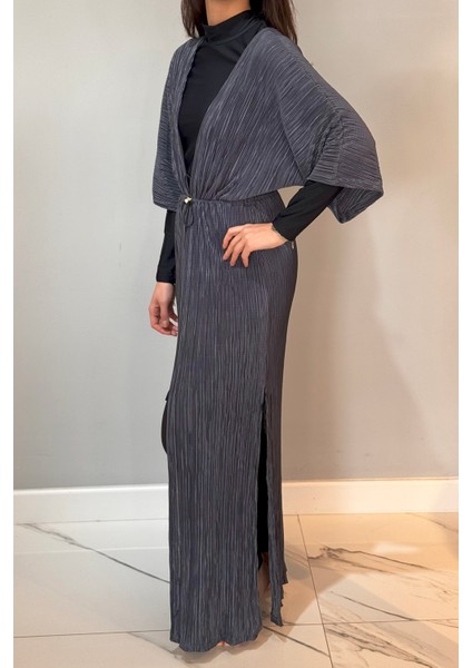 Piliseli Kimono Pareo Kaftan Bağlanabilir RPK004 Antrasit fiyatları