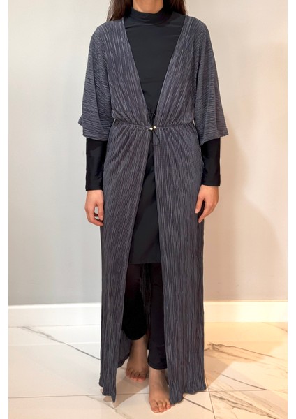 Piliseli Kimono Pareo Kaftan Bağlanabilir RPK004 Antrasit fırsatları