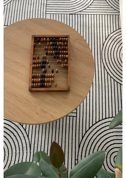 Akça Modern Tasarım Yıkanabilir Dokuma Kaymaz Taban Halı Yolluk Kilim Beyaz modelleri