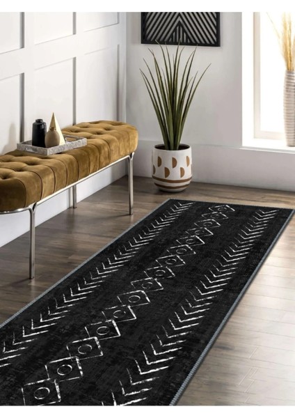 Fronix Iskandinav Desen Dokuma Taban Salon - Oturma Odası Halısı