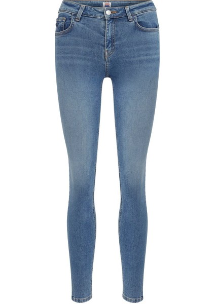 Nelly Kadın Skinny Fit Normal Bel Dar Paça Açik İndigo Jean Pantolon fırsatları