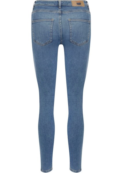 Nelly Kadın Skinny Fit Normal Bel Dar Paça Açik İndigo Jean Pantolon indirimleri