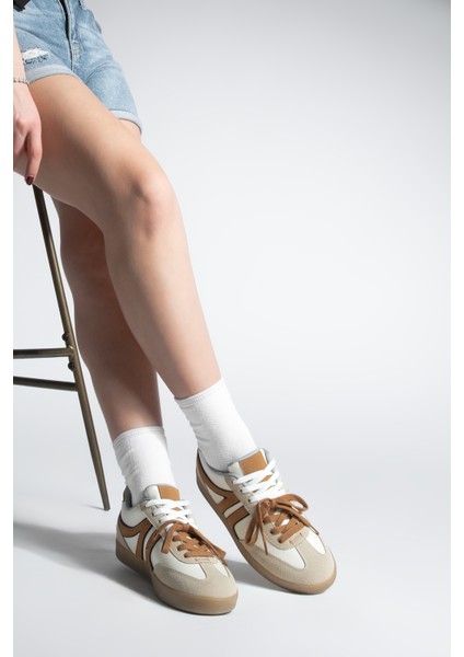 Kadın Sneaker Retro Çift Bağcıklı Spor Ayakkabı Forden Taba fiyatları