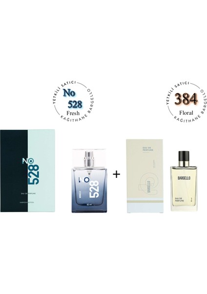 384 + 528 Kadın / Erkek Parfüm EDP 50 ml Floral / Fresh