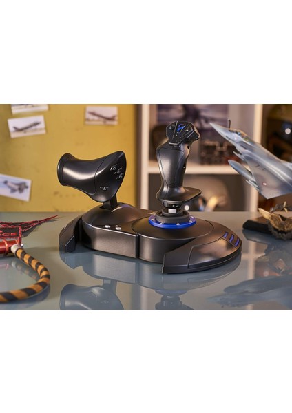 T.flight Hotas 4 USB Joystick,uçuş ve Uzay Simülasyonları Için Ergonomik ve Gerçekçi Kontrol Ünitesi