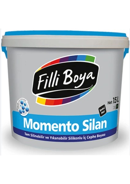 Momento Silan Tam Silinebilir ve Yıkanabilir Silikonlu Ipek Mat Iç Cephe Boyası (2,5lt)