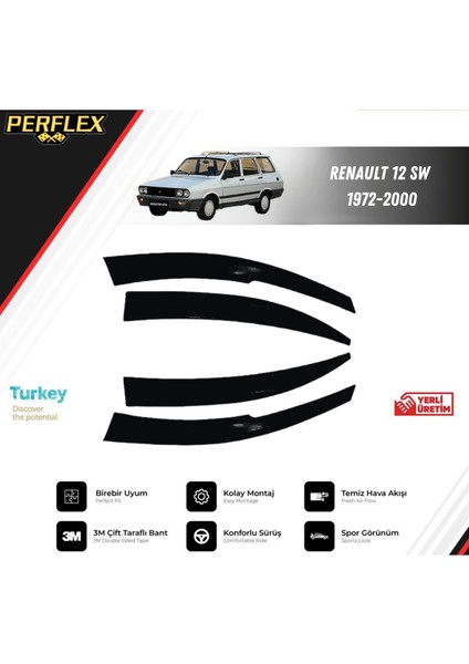 Cam Rüzgarlığı V2 Mugen Renault 12 Sw 1972-2000
