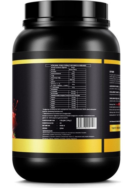 Casein Protein 1000 gr Çilek Aroma modelleri