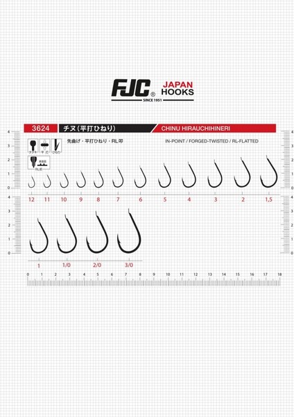 3624 Chınu Hırauchıhınerı No:4 Black Nıkel 18 P. Olta Iğnesi modelleri