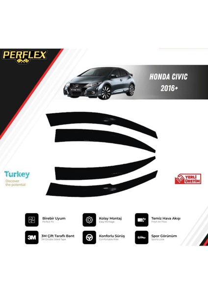 Cam Rüzgarlığı V2 Mugen Honda Cıvıc 2016+
