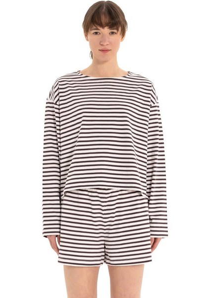 Stripe %100 Pamuk T-Shirt