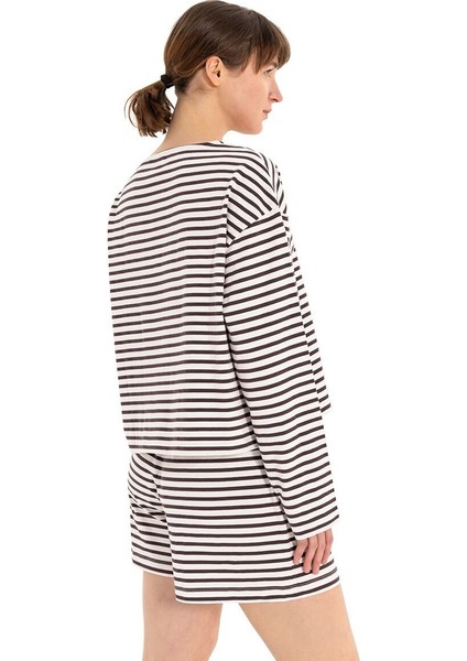 Stripe %100 Pamuk T-Shirt fırsatları