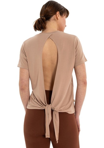 Sırt Bağlamalı Modal Yoga T-Shirt modelleri