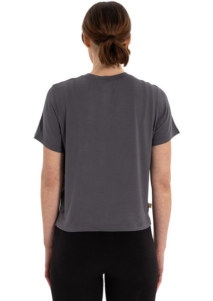 Modal Bisiklet Yaka Basic Yoga T-Shirt