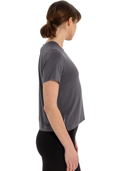 Modal Bisiklet Yaka Basic Yoga T-Shirt