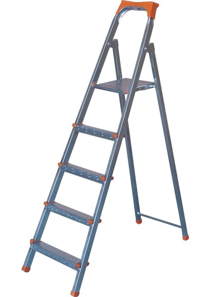 - 4+1 Basamaklı Galvanizli Profil Merdiven - Ev - Bahçe - İş Yeri İçin Dayanıklı