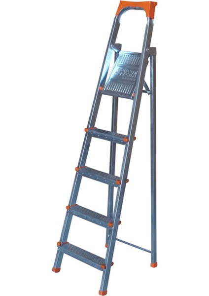 - 4+1 Basamaklı Galvanizli Profil Merdiven - Ev - Bahçe - İş Yeri İçin Dayanıklı