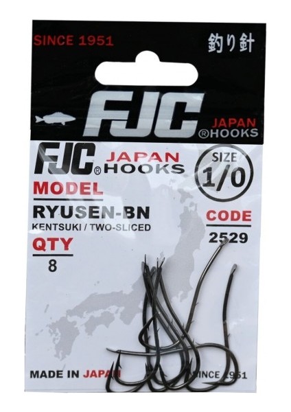 2529 Ryusen Two Slıced No:4 Black Nıkel 13 P. Olta Iğnesi
