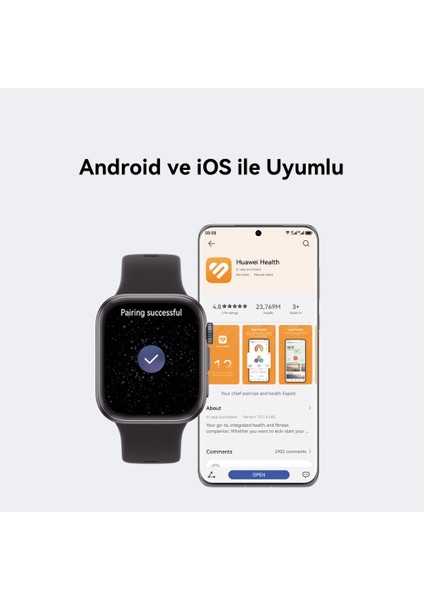 Watch Fit 4 (Huawei Türkiye Garantili) - Mor