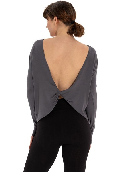 Sırt Detay Uzun Kollu Modal Yoga T-Shirt fiyatları