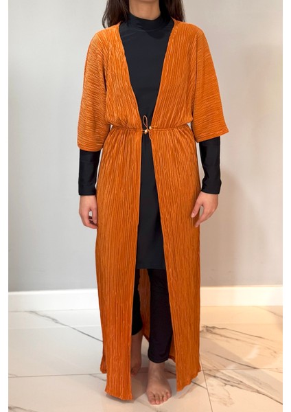 Piliseli Kimono Pareo Kaftan Bağlanabilir RPK004 Tarçın fırsatları