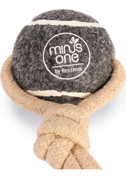 Köpek Oyuncağı, İpli Tenis Topu, Kauçuk, gri/kahverengi, İp 39cm, Top 6,3cm modelleri