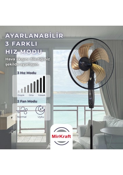 FS-K5018 Stand Fan Vantilatör Uzaktan Kumandalı 18''