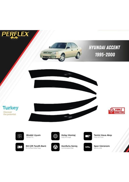 Cam Rüzgarlığı V2 Mugen Hyundaı Accent 1995-2000