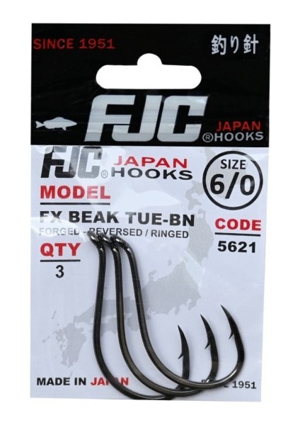 5621 Fx Beak Tue No:1/0 Black Nıkel 9 P. Olta Iğnesi fiyatları