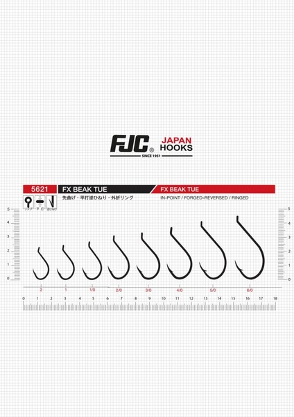 5621 Fx Beak Tue No:1/0 Black Nıkel 9 P. Olta Iğnesi modelleri