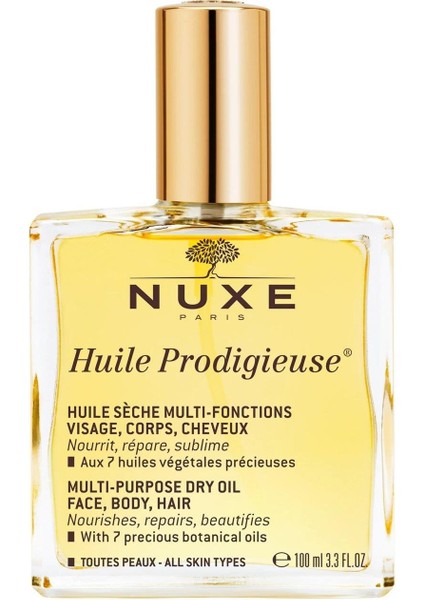 Paris Çok Amaçlı Nemlendirici Kuru Yağ 100ML -Huile Prodigieuse/multipurpose