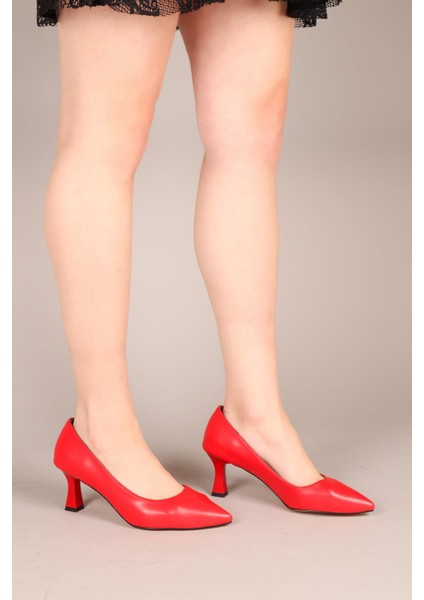 Alçak Topuklu Stiletto Kırmızı fırsatları