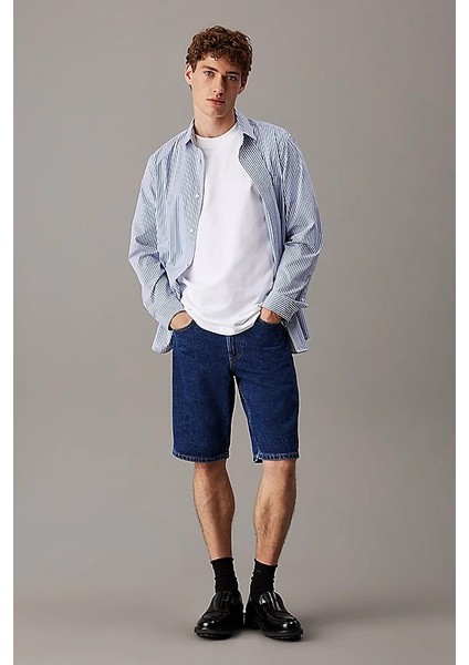 Erkek Ck Heavy Jersey T-Shirt - Beyaz fiyatları