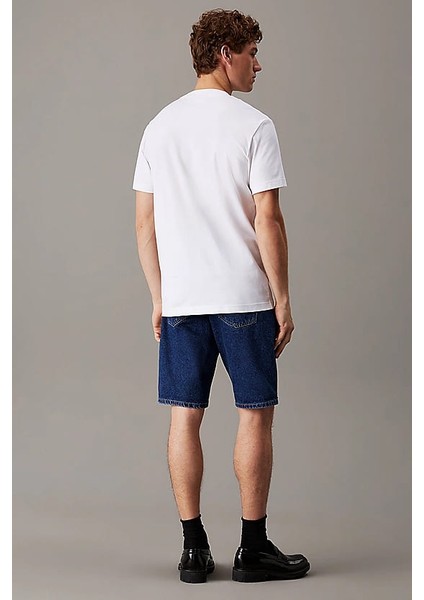 Erkek Ck Heavy Jersey T-Shirt - Beyaz modelleri