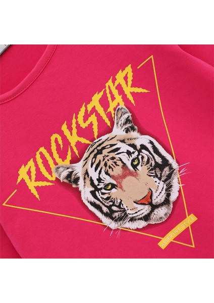 Kız Çocuk Şardonsuz Uzun Kol Ince Tişört - 31586 - Fuşya fiyatları