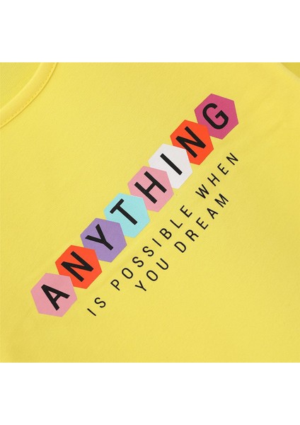 Kız Çocuk Şardonsuz Uzun Kol Ince Tişört - 31588 - Sarı fiyatları