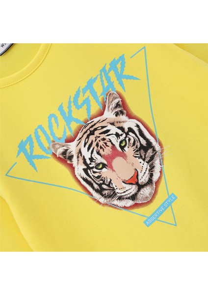 Kız Çocuk Şardonsuz Uzun Kol Ince Tişört - 31586 - Sarı fiyatları