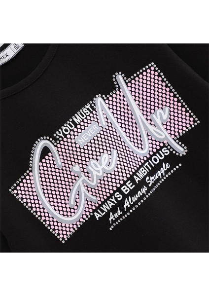 Kız Çocuk Şardonsuz Uzun Kol Ince Tişört - 31767 - Siyah fiyatları