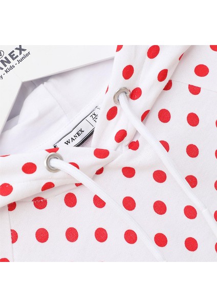 Kız Çocuk Şardonsuz Uzun Kol Ince Kapşonlu Tişört - 31702 - Desenli fiyatları