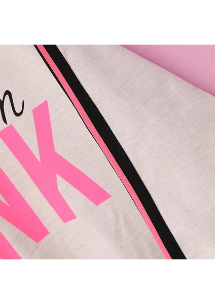 Kız Çocuk Şardonsuz Uzun Kol Ince Kapşonlu Tişört - 31870 - Stone Melanj modelleri