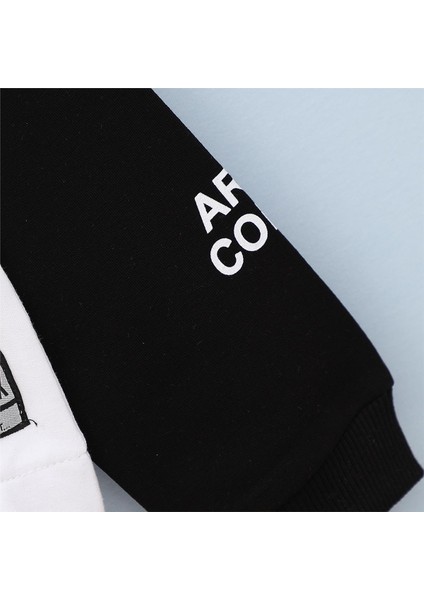 Kız Çocuk Şardonsuz Uzun Kol Ince Kapşonlu Tişört - 31837 - Beyaz - Turuncu modelleri