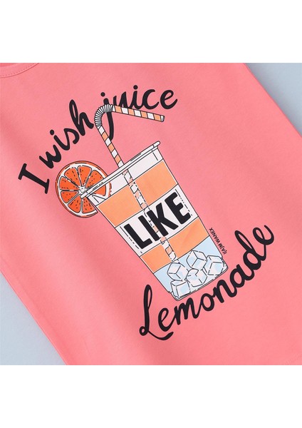 Kız Çocuk Kısa Kol Yazlık Tişört - (9 Yaş-14 Yaş) - 31795 - Gül Kurusu fiyatları