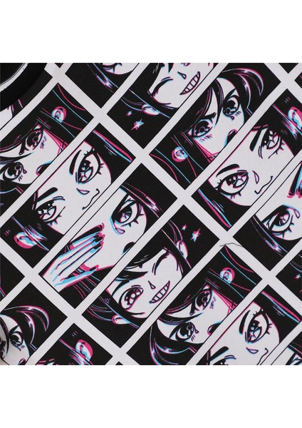 Kız Çocuk Kısa Kol Bisiklet Yaka Tişört - 32169 - Siyah fiyatları