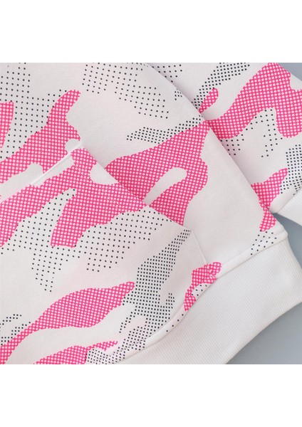 Kız Çocuk Uzun Kol Ince Kapşonlu Tişört - 32157 - Neon Pembe fiyatları