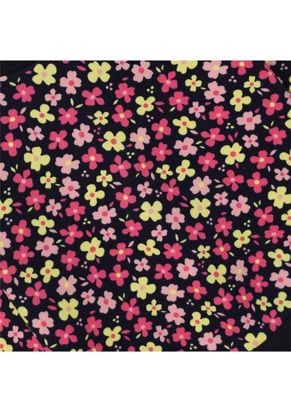 Kız Çocuk Uzun Kol Kalın Bisiklet Yaka Tişört - 32161 - Lacivert fiyatları