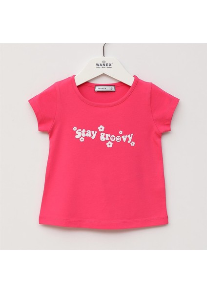 Kız Çocuk Süprem Kısa Kol Tişört - 32452 - Pembe