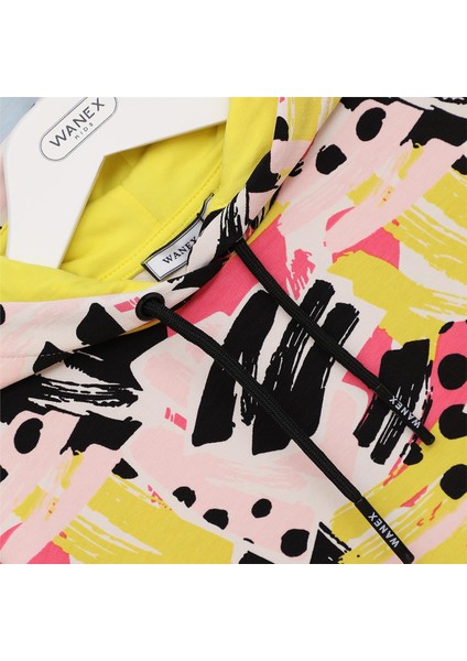 Kız Çocuk Uzun Kol Ince Kapşonlu Tişört - 32196 - Sarı fiyatları