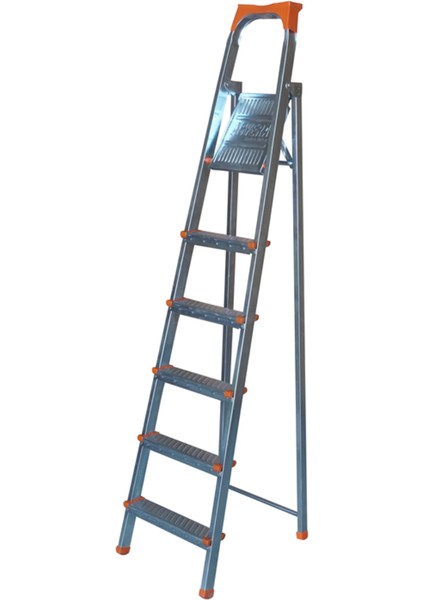- 5+1 Basamaklı Galvanizli Profil Merdiven - Ev - Bahçe - İş Yeri İçin Dayanıklı