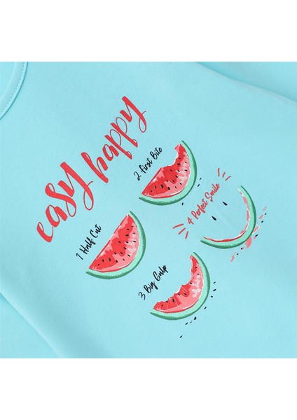 Kız Çocuk Uzun Kol Ince Tişört - 32461 - Mint Yeşili fiyatları